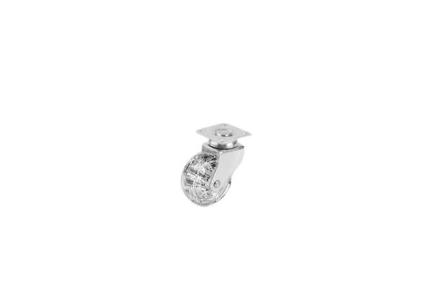 50*20mm Şeffaf Makaralı Tablalı Mobilya Teker