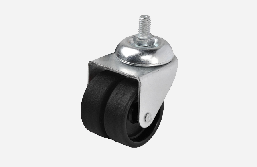 Soğutucu Ve Isıtıcı Tekerlek-50 mm Vida Bağlantılı Siyah Çift Makaralı Teker