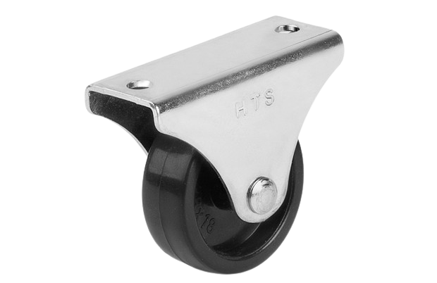 38 mm Çaplı Sabit, Polipropilen Makara, Galvaniz Kaplama Minik Tekerlek