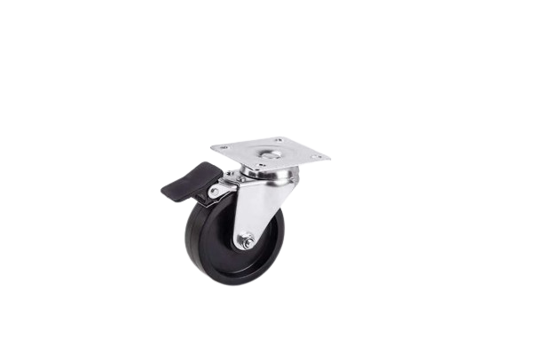 Mobilya Tekerleği-75 *25 mm Tabla Bağlantılı MMB Frenli Tekerlek