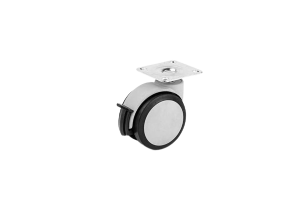 Ofis Mobilya Tekerlek-75mm Çaplı Tabla Bağlantılı Frenli Renkli Tekerlek