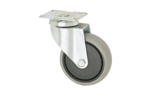 HTS | 125mm Çaplı Tabla Bağlantılı Metal Gövde Tekerlek