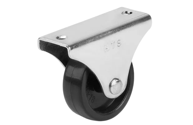 HTS | 38 mm Çaplı Sabit, Polipropilen Makara, Galvaniz Kaplama Minik Tekerlek
