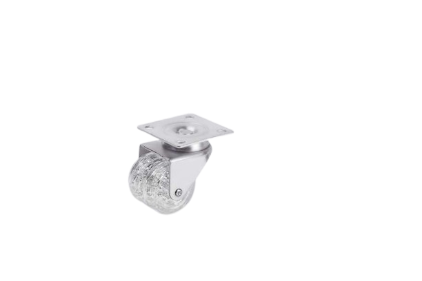 HTS | Mobilya Tekerlek-50 mm Tabla Bağlantılı Şeffaf Teker